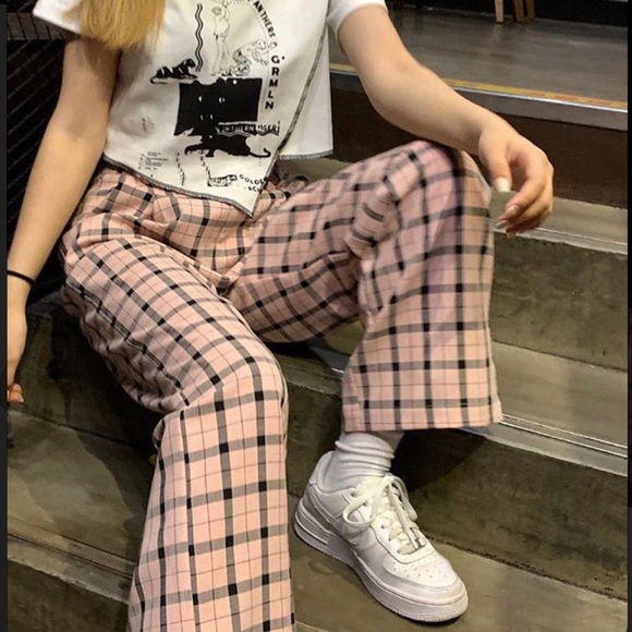 Hollister ultra high rise plaid cargo jogger pants - Picture 8 of 9